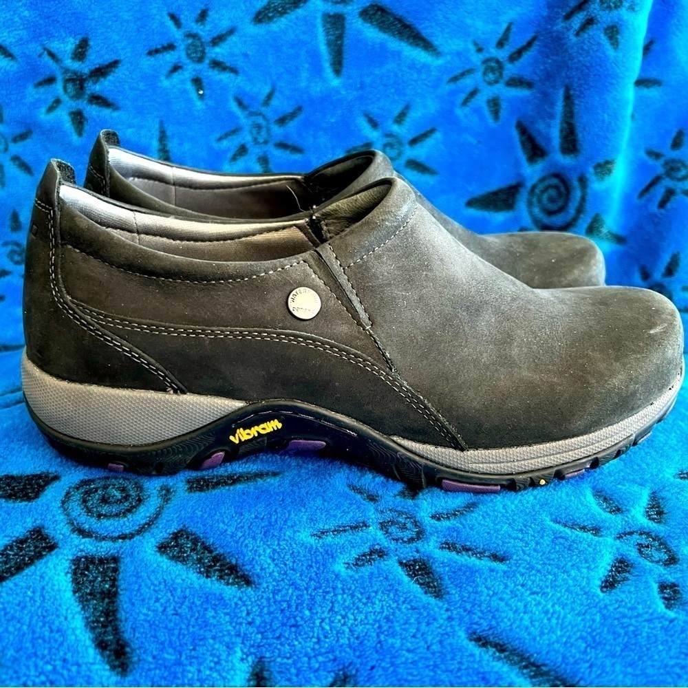 Dansko Patti Black Milled Nubuck Waterproof Clog Sneaker